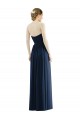 Low Back Draped Strapless Chiffon Bridesmaid Dress 