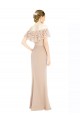Off the Shoulder Sleeves Sheath Chiffon Bridesmaid Dress