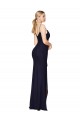 Draped Spaghetti Straps Long Chiffon Mermaid Bridesmaid Dress