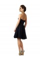 Classic Knee Length Lace Bridesmaid Dress with Notched Neckline