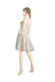 Lace Bridesmaid Dress with Draped Sweetheart Neckline