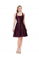 Classic Satin Bridesmaid Dress with V Back and Bow Detail