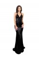 Sleek Fishtail Shaped Open Back Sequin Bridesmaid Dress