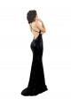 Sleek Fishtail Shaped Open Back Sequin Bridesmaid Dress