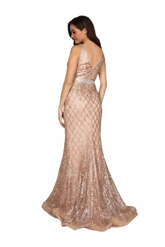 Sleek Long Mermaid Sparkling Sequin Bridesmaid Dress