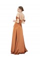 Silky Satin Bridesmaid Dress with Bustier Bodice
