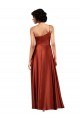 Sophisticated One Shoulder Silky Satin Bridesmaid Dress with Full Skirt