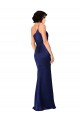 One Shoulder Silky Satin Bridesmaid Dress with Skirt Slit