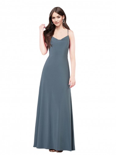 Cheap Classic Spandex Bridesmaid Dress with Scoop Neckline UK