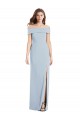 Cuffed Off the Shoulder Long Trumpet Bridesmaid Dress