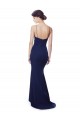 Deep V-Neck Spaghetti Straps Mermaid Crepe Bridesmaid Dress