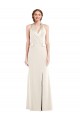 Halter Tuxedo Maxi Bridesmaid Dress with Front Slit